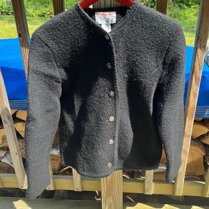 Tally-Ho Vintage Black Cardigan